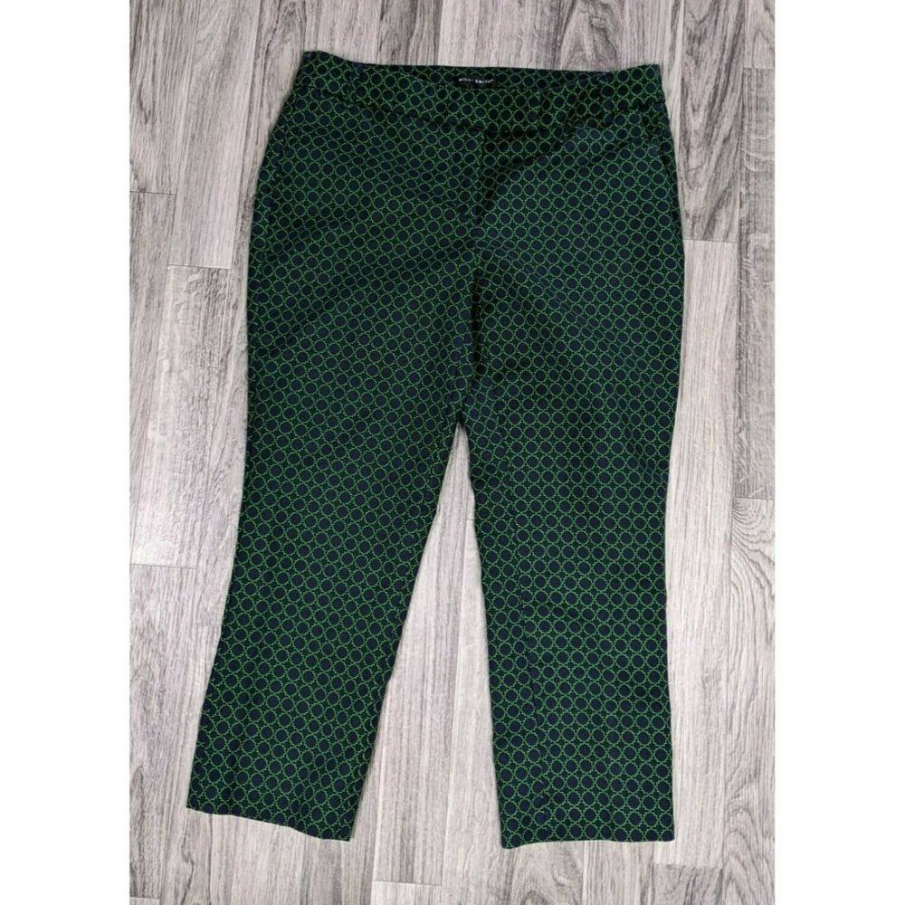 (3/$35)‎ Willi Smith Size 6 Pockets Stretchy Multicolored Geometric Capri Pants